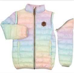 Mikk-Line Nylon puffer 2 in 1 Jacket - Colorful